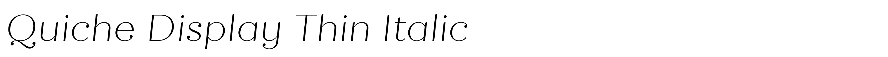 Quiche Display Thin Italic